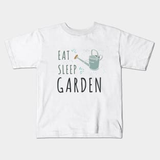 Eat Sleep Garden Kids T-Shirt